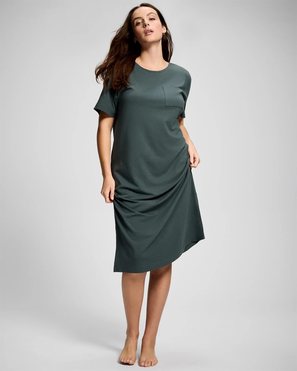 Short-Sleeve Long Sleepshirt | Soma